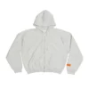 Heavy Weight Zip Up Hoodie - Heather Grey