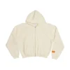 Heavy Weight Zip Up Hoodie - Ivory